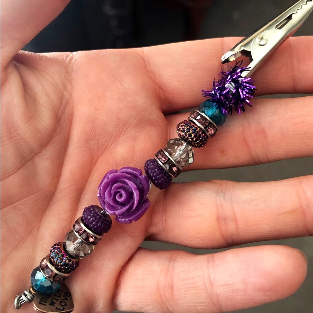 Purple Flower Roach clip/Multipurpose Clip